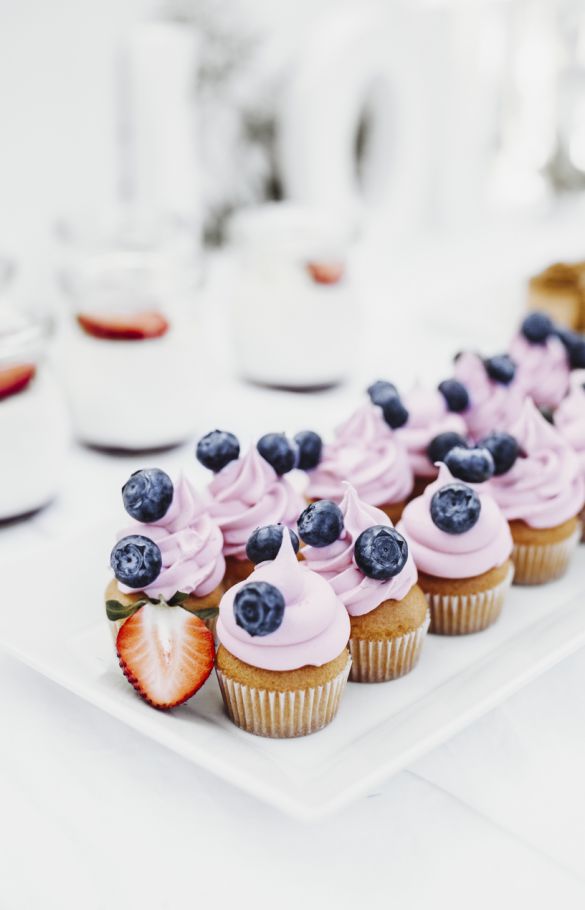 Mini cupcakes z rozetą 